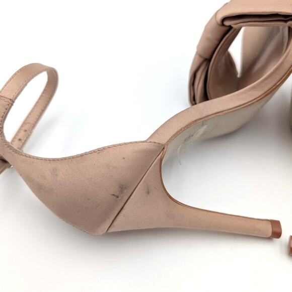 Steve Madden Trusty Ankle Strap Heel Sandal Women's Blush Satin Size US5.5M EU36 - Picture 13 of 13